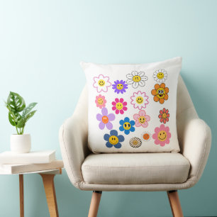Lächelnde Blume 20x20 Kissen