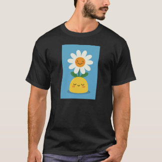 Lächelnde Blume T-Shirt