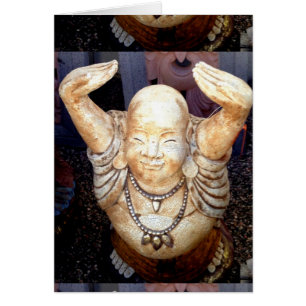 lächelnde Buddha-Karte