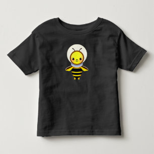 Lächelnde Cartoon-Biene Charakter Kleinkind T-shirt