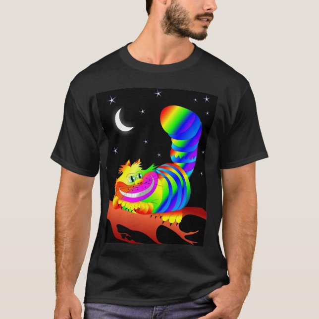 Lächelnde Cheshire Cat T - Shirt (Vorderseite)