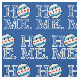 Lächelnde Chicago-Flagge Housewarmer Stoff