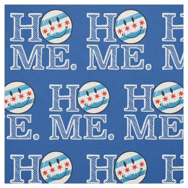 Lächelnde Chicago-Flagge Housewarmer Stoff (Muster)
