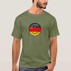 Lächelnde deutsche Flagge T-Shirt