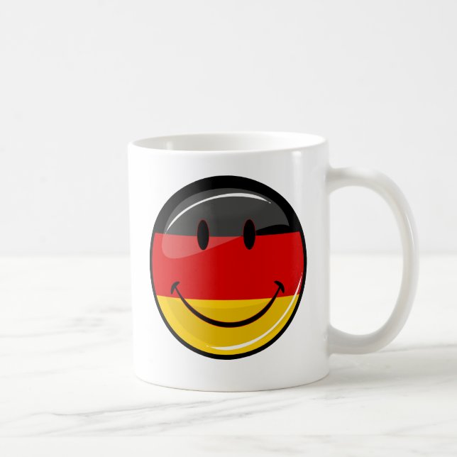 Lächelnde deutsche Flagge Tasse (Rechts)