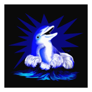 Lächelnde Dolphin Fotodruck