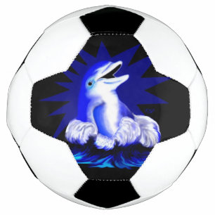 Lächelnde Dolphin Fußball