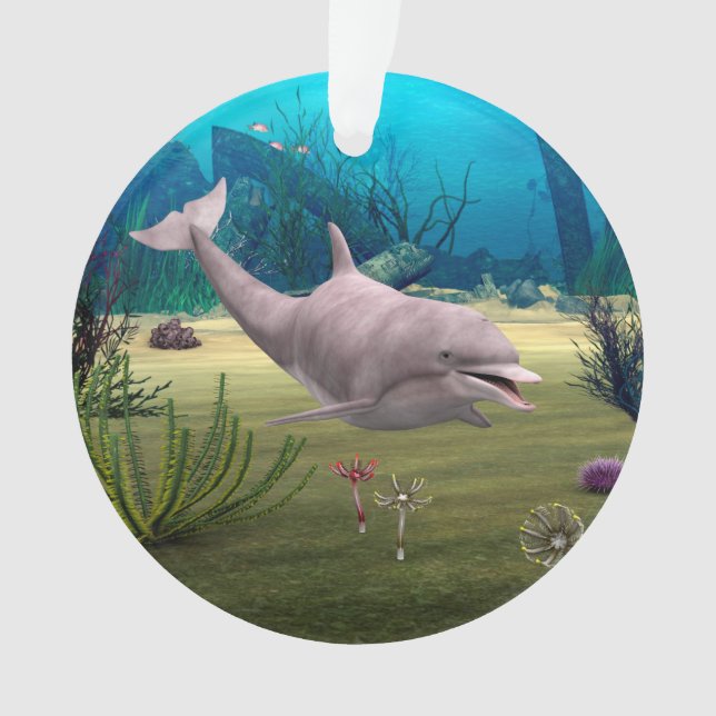 Lächelnde Dolphin Ornament (Vorderseite)