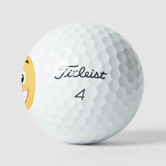 Lächelnde Emoji Golf Balls Golfball