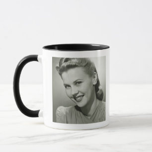 Lächelnde Frau 2 Tasse
