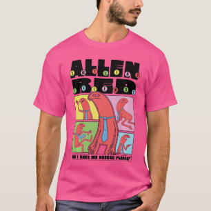 Lächelnde Freunde Allen Red Kann ich meinen Käse-S T-Shirt