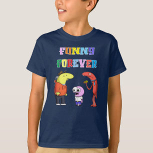 Lächelnde Freunde Funny Cartoon T-Shirt