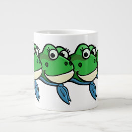 Lächelnde Frösche Jumbo-Tasse