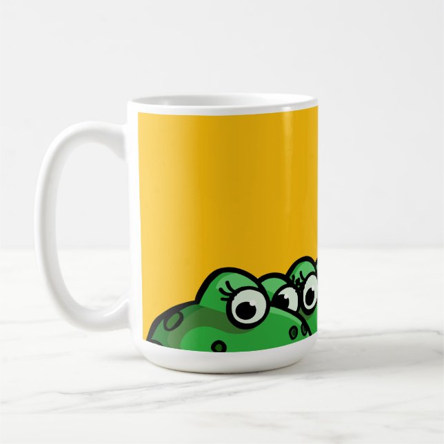 Lächelnde Frösche Kaffeetasse (Links)