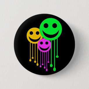 Lächelnde Gesichter Button