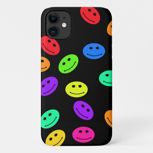 Lächelnde Gesichter Case-Mate iPhone Hülle (Rückseite)
