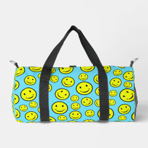 Lächelnde Gesichter Design Duffle Bag