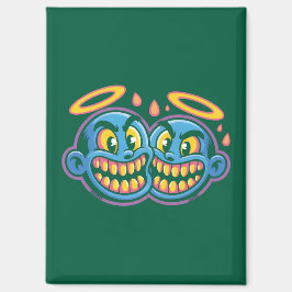 Lächelnde Gesichter. Magnet