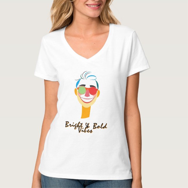 Lächelnde Gesichtskunst T-Shirt (Vorderseite)
