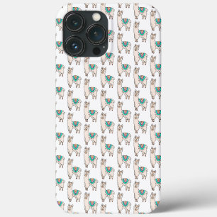 lächelnde glückliche Lama Alpaka Cartoon Tier Zeic Case-Mate iPhone Hülle