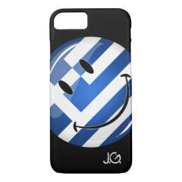 Lächelnde griechische Flagge Case-Mate iPhone Hülle