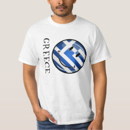 Lächelnde griechische Flagge T-Shirt