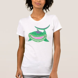 Lächelnde Haie Niedlich Boho Kawaii Sea Animal T-Shirt