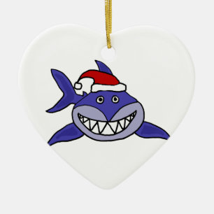 Lächelnde Haifisch-tragende Keramikornament