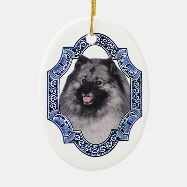 Lächelnde Holländerverzierung Keramikornament (Vorne)