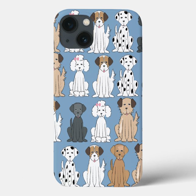 Lächelnde Hunde Case-Mate iPhone Hülle (Rückseite)