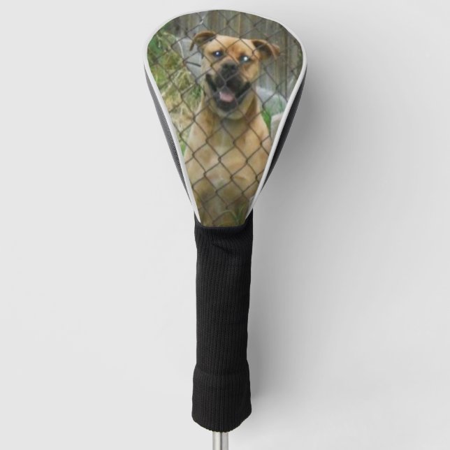 Lächelnde Hunde Golf Head Cover Golf Headcover (Vorderseite)