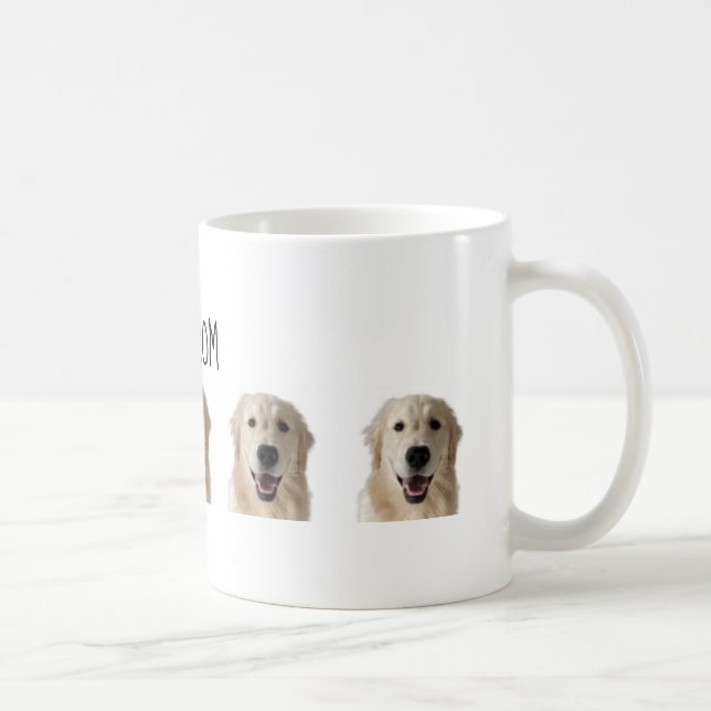 Lächelnde Hunde-Tasse für Hunde-Mamas Kaffeetasse (Rechts)