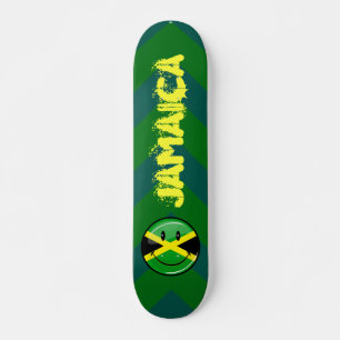 Lächelnde jamaikanische Flagge Skateboard