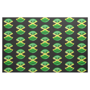 Lächelnde jamaikanische Flagge Stoff