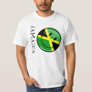 Lächelnde jamaikanische Flagge T-Shirt