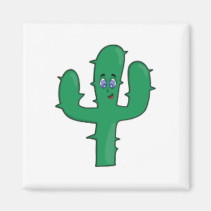 Lächelnde Kaktus Magnet
