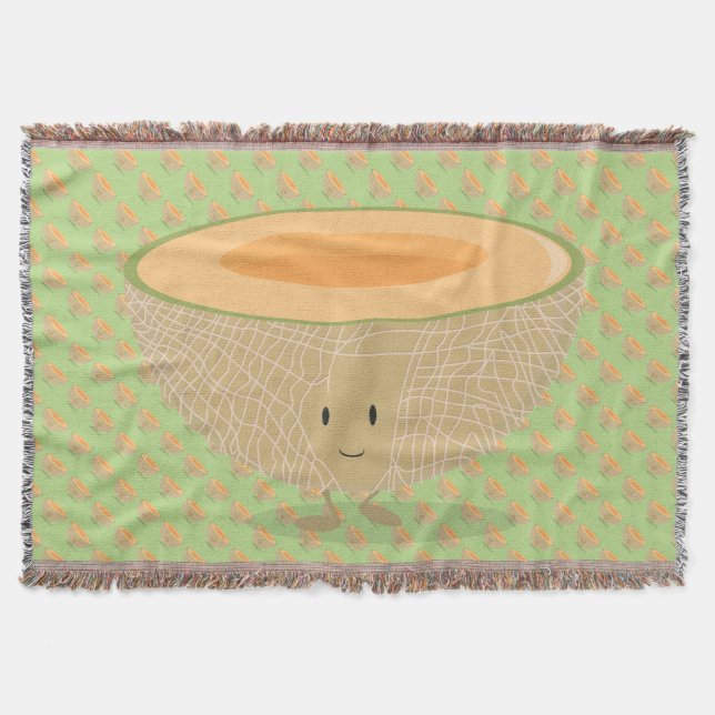 Lächelnde Kantalupe Decke (Vorderseite)