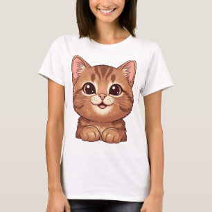 lächelnde Katze, kawaii Katze T-Shirt