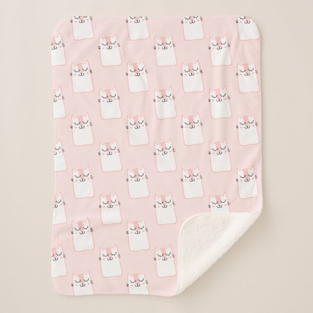 Lächelnde Katze Sherpadecke (Vorderseite)