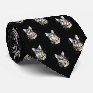 Lächelnde Katzen-Krawatte Krawatte