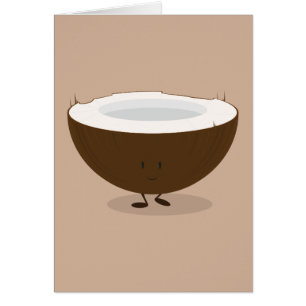 Lächelnde Kokosnuss