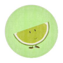 Lächelnde Limone Scheibe