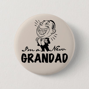 Lächelnde neue Grandad-T - Shirts und Geschenke Button