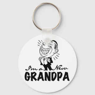 Lächelnde neue Großvater-T-Shirts und Geschenke Schlüsselanhänger