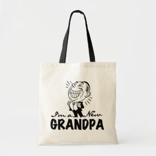 Lächelnde neue Großvater-T - Shirts und Geschenke Tragetasche