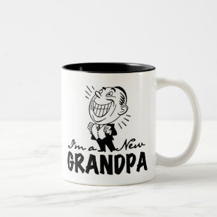 Lächelnde neue Großvater-T - Shirts und Geschenke Zweifarbige Tasse