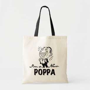 Lächelnde neue Pappa-T-Shirts und Geschenke Tragetasche