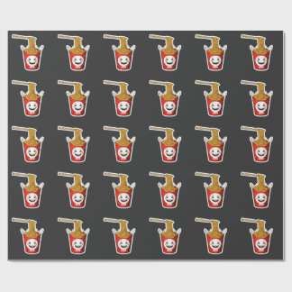 Lächelnde Nudeln Geschenkpapier