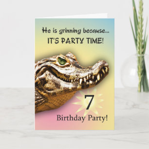 Lächelnde Party Einladung