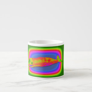 lächelnde psychedelische Wal Espresso-Tasse Espressotasse
